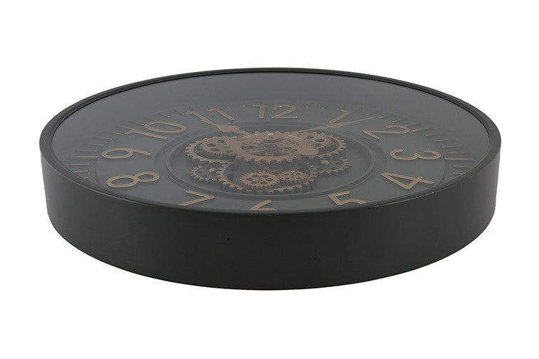 Ronde radar Wandklok Countryfield "Celestial'' antraciet Ø 53 cm