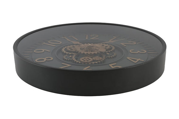 Ronde radar Wandklok Countryfield "Celestial'' antraciet Ø 53 cm