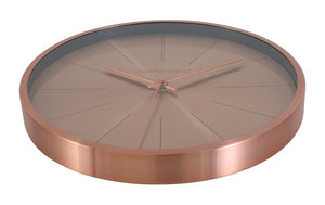 Wandklok Copper M rond roze/goud Countryfield Ø40 cm (NIEUW)