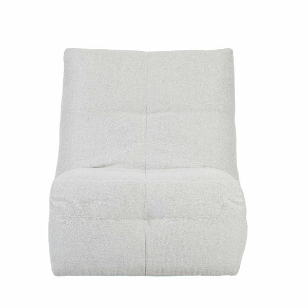 Relaxfauteuil Izzy handmatig & draaibaar met unieke schommelstand - Lichtgrijze stof
