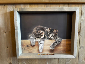 Feedy vogelvoederlijst large -2 katjes (51x42 cm)