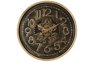 Radarklok Tasma L zwart/goud Ø70 cm