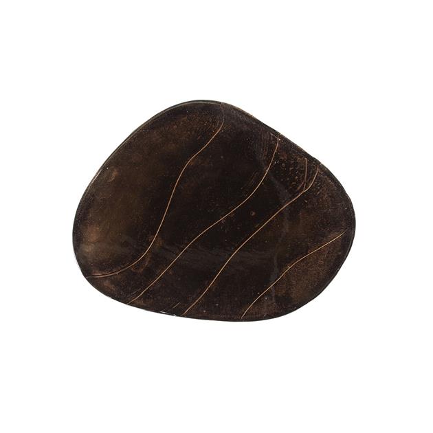 Bijzettafel Eclips maat M 55 cm hoog / Koper antiek finish