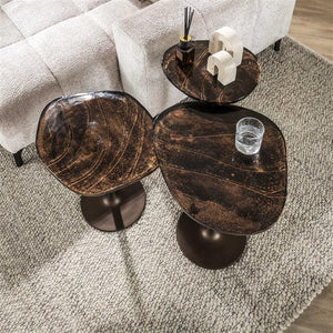 BIjzettafel Eclips maat S 50 cm hoog / Koper antiek finish