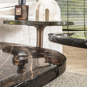 BIjzettafel Eclips maat S 50 cm hoog / Koper antiek finish