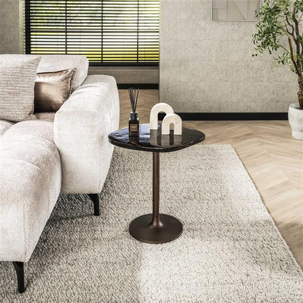 BIjzettafel Eclips maat S 50 cm hoog / Koper antiek finish