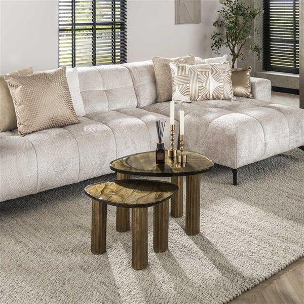 Salontafel S Eclips / Goud antiek finish (Magazijn sale)