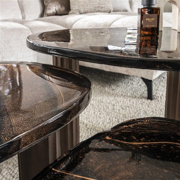 Salontafel M Eclips / Koper antiek finish (Magazijn sale)