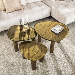 Salontafel M Eclips / Goud antiek finish (Magazijn sale)