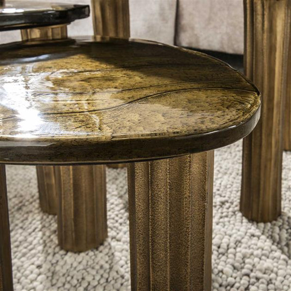 Salontafel M Eclips / Goud antiek finish (Magazijn sale)