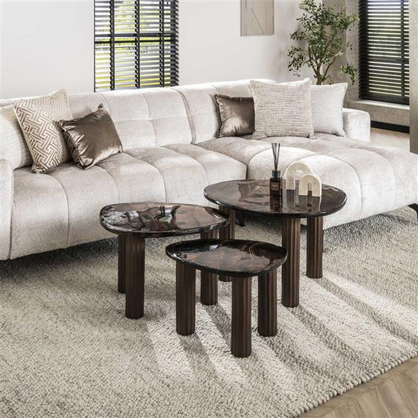 Salontafel L Eclips / Koper antiek finish (Magazijn sale)