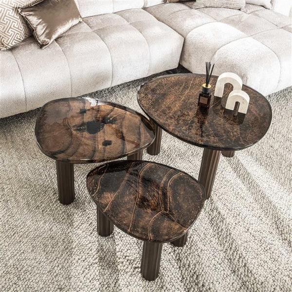 Salontafel L Eclips / Koper antiek finish (Magazijn sale)