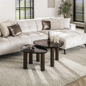 Salontafel L Eclips / Koper antiek finish (Magazijn sale)