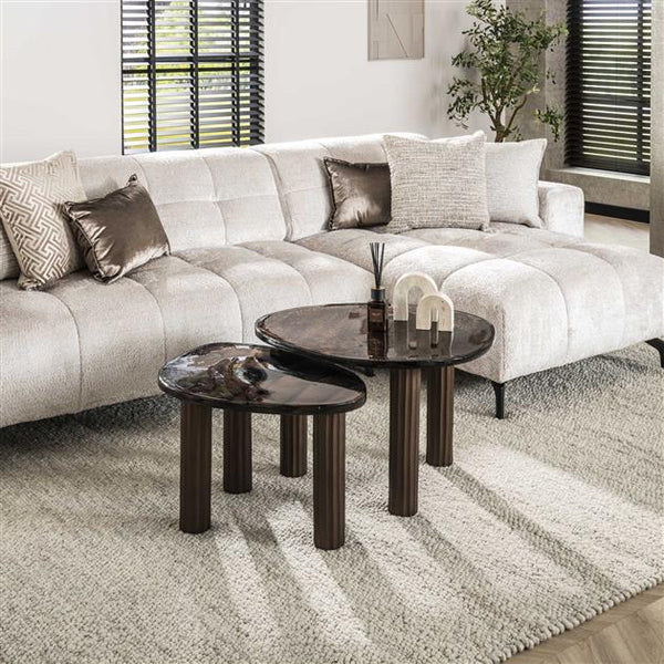 Salontafel L Eclips / Koper antiek finish (Magazijn sale)