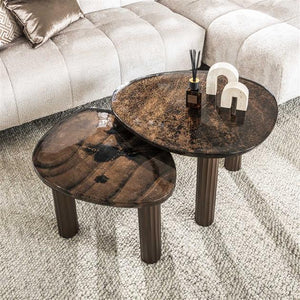 Salontafel L Eclips / Koper antiek finish (Magazijn sale)