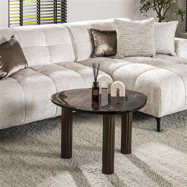 Salontafel L Eclips / Koper antiek finish (Magazijn sale)