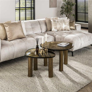 Salontafel L Eclips / Goud antiek finish (Magazijn sale)