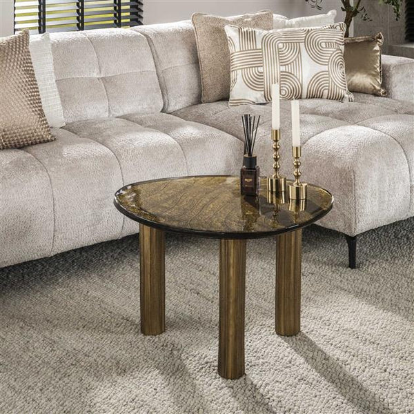 Salontafel L Eclips / Goud antiek finish (Magazijn sale)