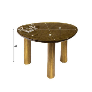 Salontafel L Eclips / Goud antiek finish (Magazijn sale)