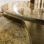 Salontafel set van 2 Eclips / Goud antiek finish