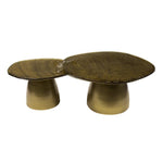 Salontafel set van 2 Eclips / Goud antiek finish