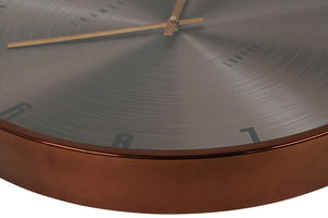 Thomas Kent wandklok "Jewel" rond brons/rood  - Ø53 CM