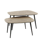 Salontafel set/2 XXL metallic / Brons antiek (Magazijn sale)