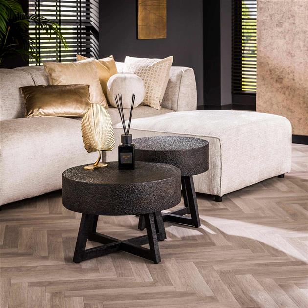 Salontafel 50 cm bulky ferro / Ferro metallic (Magazijn sale)