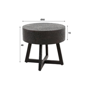 Salontafel 50 cm bulky ferro / Ferro metallic (Magazijn sale)