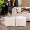 Salontafel set/2 stone moonset / Marmer composiet (Magazijn sale)