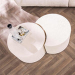 Salontafel set/2 stone moonset / Marmer composiet (Magazijn sale)