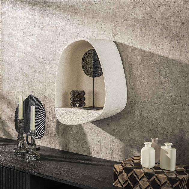 Wandschap stone druppel / Marmer composiet (Magazijn sale)