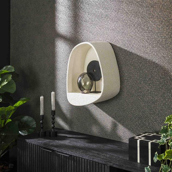 Wandschap stone druppel / Marmer composiet (Magazijn sale)