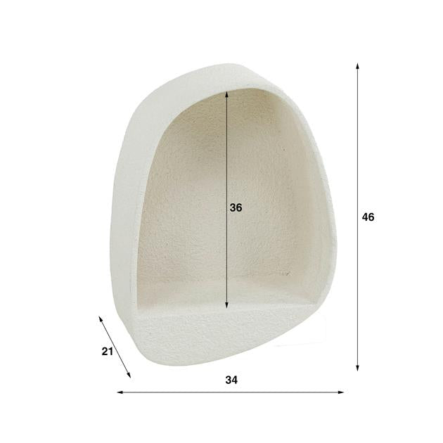 Wandschap stone druppel / Marmer composiet (Magazijn sale)