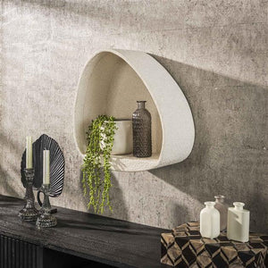 Wandschap stone driehoek / Marmer composiet (Magazijn sale)