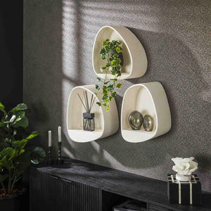 Wandschap stone driehoek / Marmer composiet (Magazijn sale)