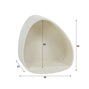 Wandschap stone driehoek / Marmer composiet (Magazijn sale)