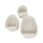 Wandschap set van 3 stone druppel / Marmer composiet (Magazijn sale)