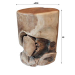Bijzettafel natural line / Massief gerecycled teakhout (Magazijn sale)