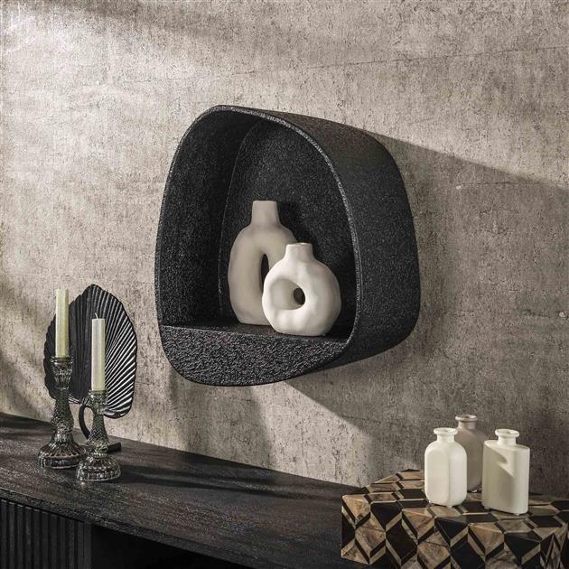 Wandschap metallic breed / Grijs (Magazijn sale)