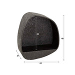 Wandschap metallic breed / Grijs (Magazijn sale)