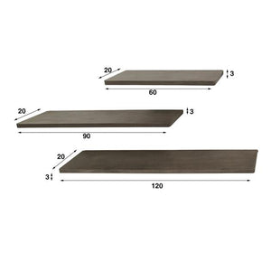Wandschap Ferro set/3 / Brons antiek (Magazijn sale)