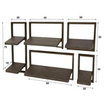 Wandschap set van 5 stuks Ferro / Brons antiek (Magazijn sale)