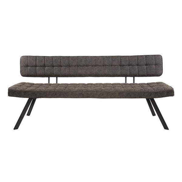 Eetkamerbank 180 cm voorzien van kruisstiksel en een open rug. (Magazijn sale)