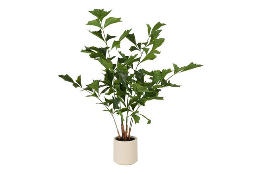 Kunst plant Caryota in pot groen- 120 cm hoog