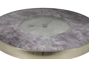 Thomas Kent wandklok "Florentine" rond zilver/marmer/paars  - Ø53 CM