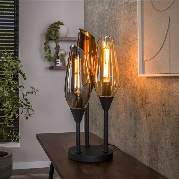Tafellamp Cocoon 3-lichts / Zwart
