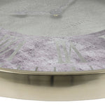 Thomas Kent wandklok "Florentine" rond zilver/marmer/paars  - Ø53 CM