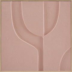 3D wanddecoratie met lijst Organisch transcedent 80x80 cm