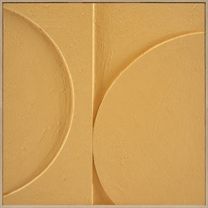 3D wanddecoratie met lijst  Halve cirkels ray flower 80x80 cm (Magazijn sale)